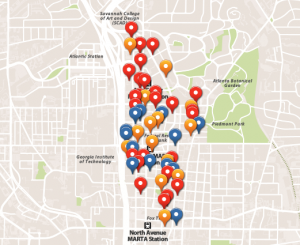 Midtown Developments map